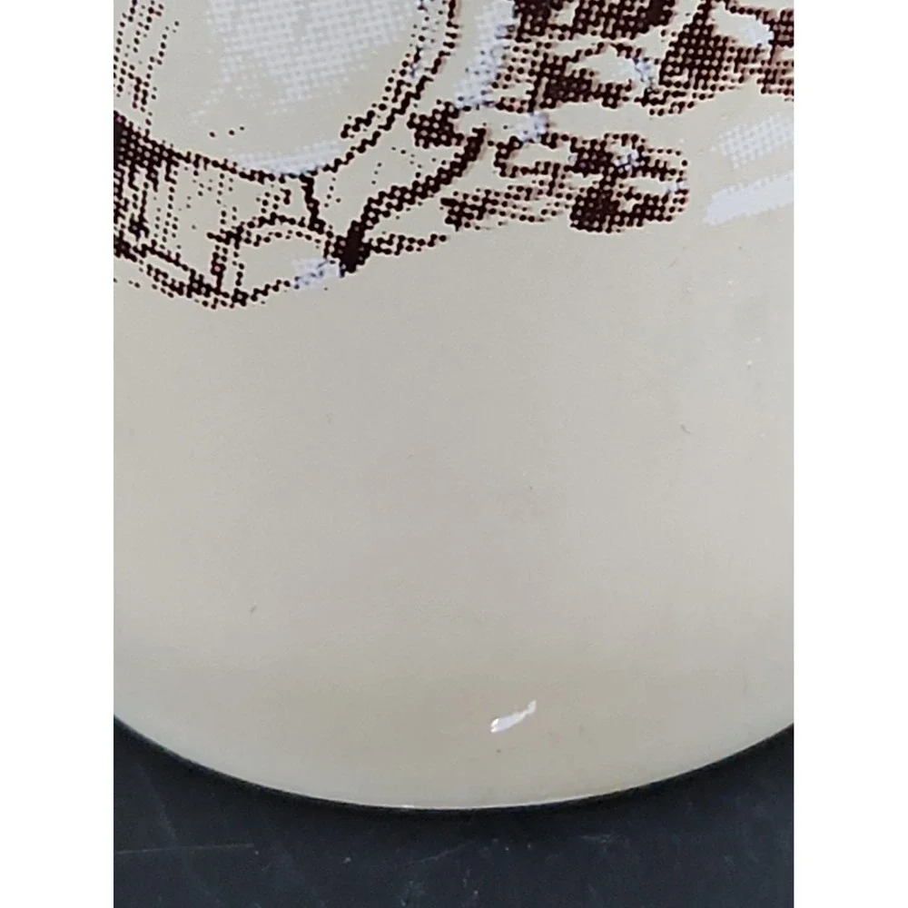 Vintage 70s Frosted Glass Mushroom Candle Holder Cylinder Sleeve Cottagecore 9
